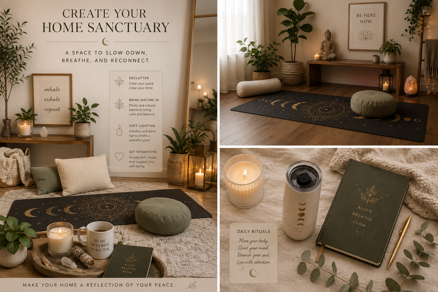 How to Create a Peaceful Home Sanctuary | Mindful Living Tips | Aura Flow Co.