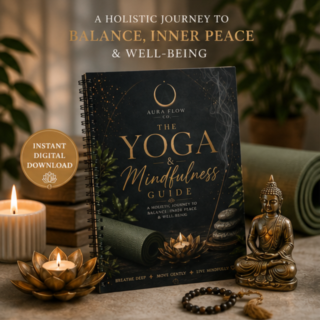 The Yoga & Mindfulness Guide | Digital Wellness Journal & Mindfulness Workbook | Printable Self-Care Planner | PDF Download