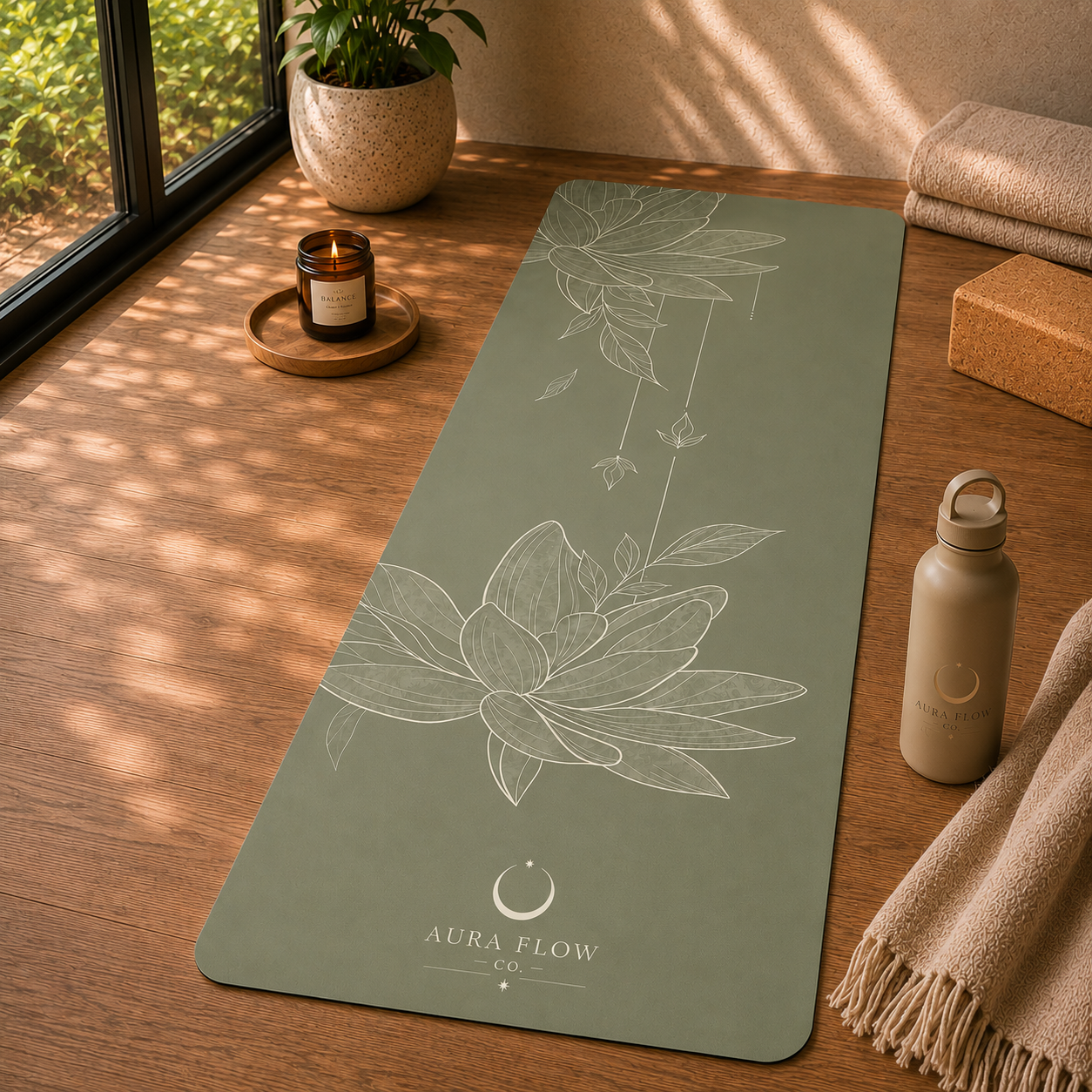 Sage Lotus Flow Yoga Mat