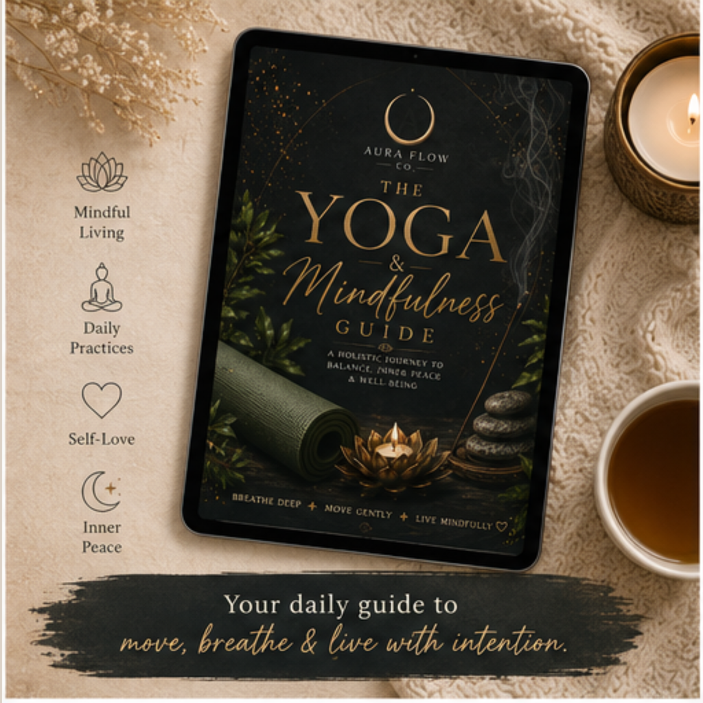 The Yoga & Mindfulness Guide | Digital Wellness Journal & Mindfulness Workbook | Printable Self-Care Planner | PDF Download