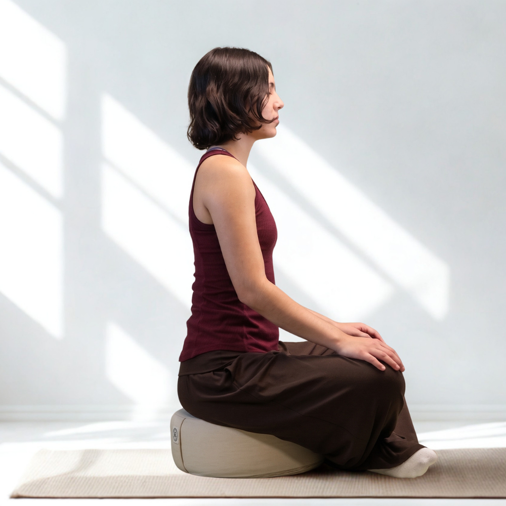 Meditation Zafu Cushion — Buckwheat Hull Fill for Yoga & Meditation