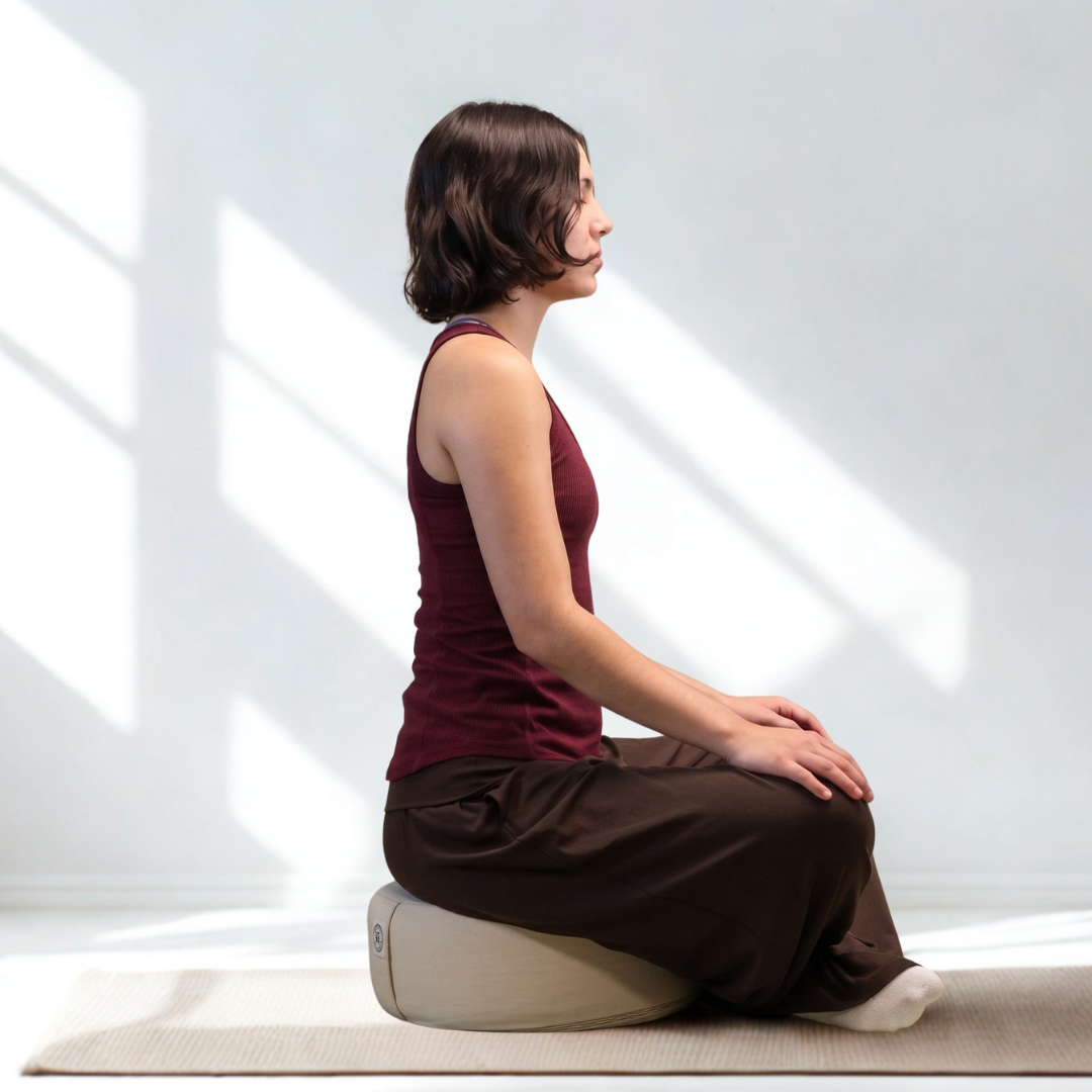 Meditation Zafu Cushion — Buckwheat Hull Fill for Yoga & Meditation