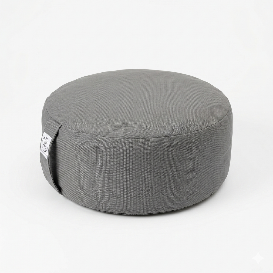 Meditation Zafu Cushion — Buckwheat Hull Fill for Yoga & Meditation