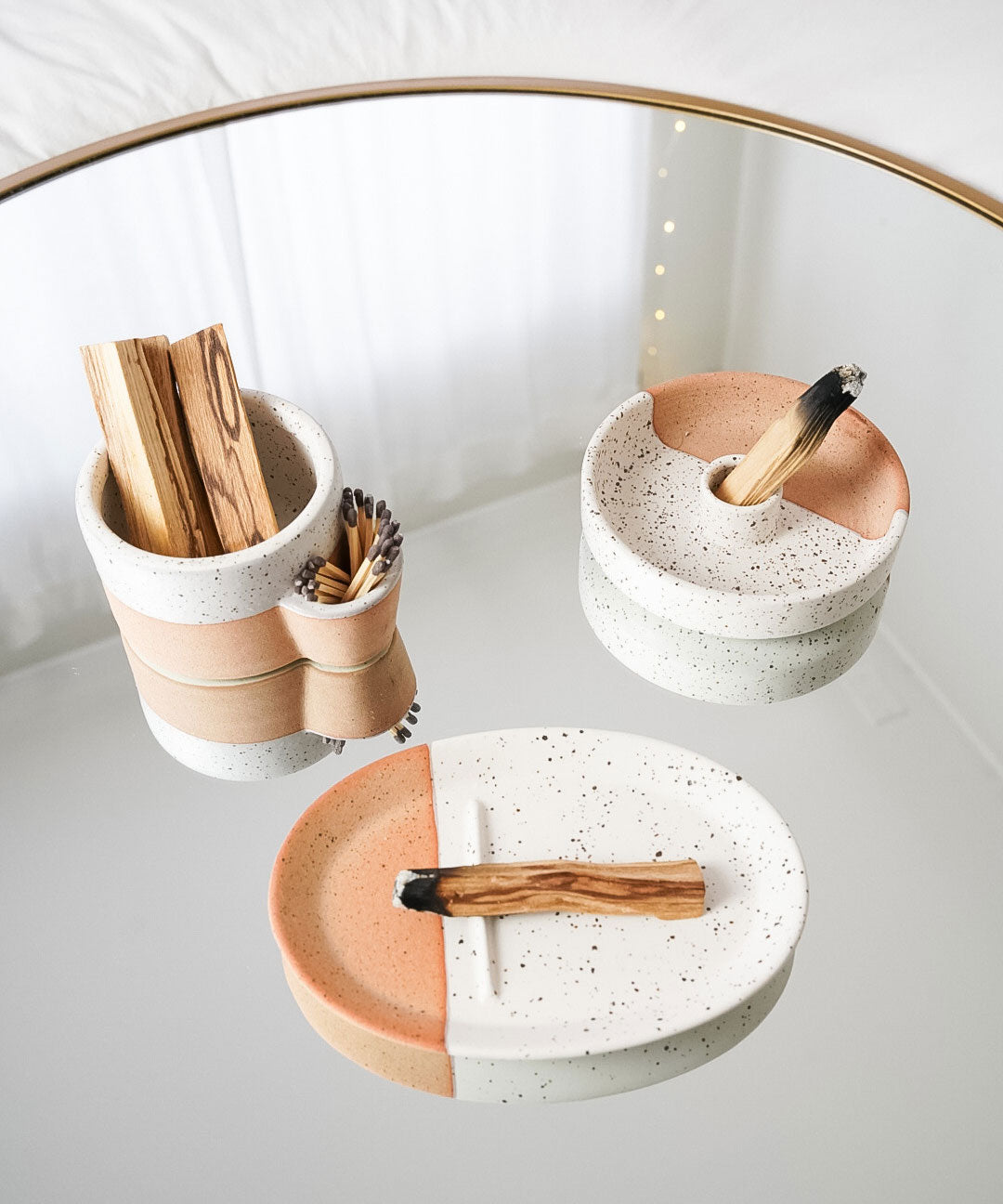 Palo Santo Holder - Terracotta