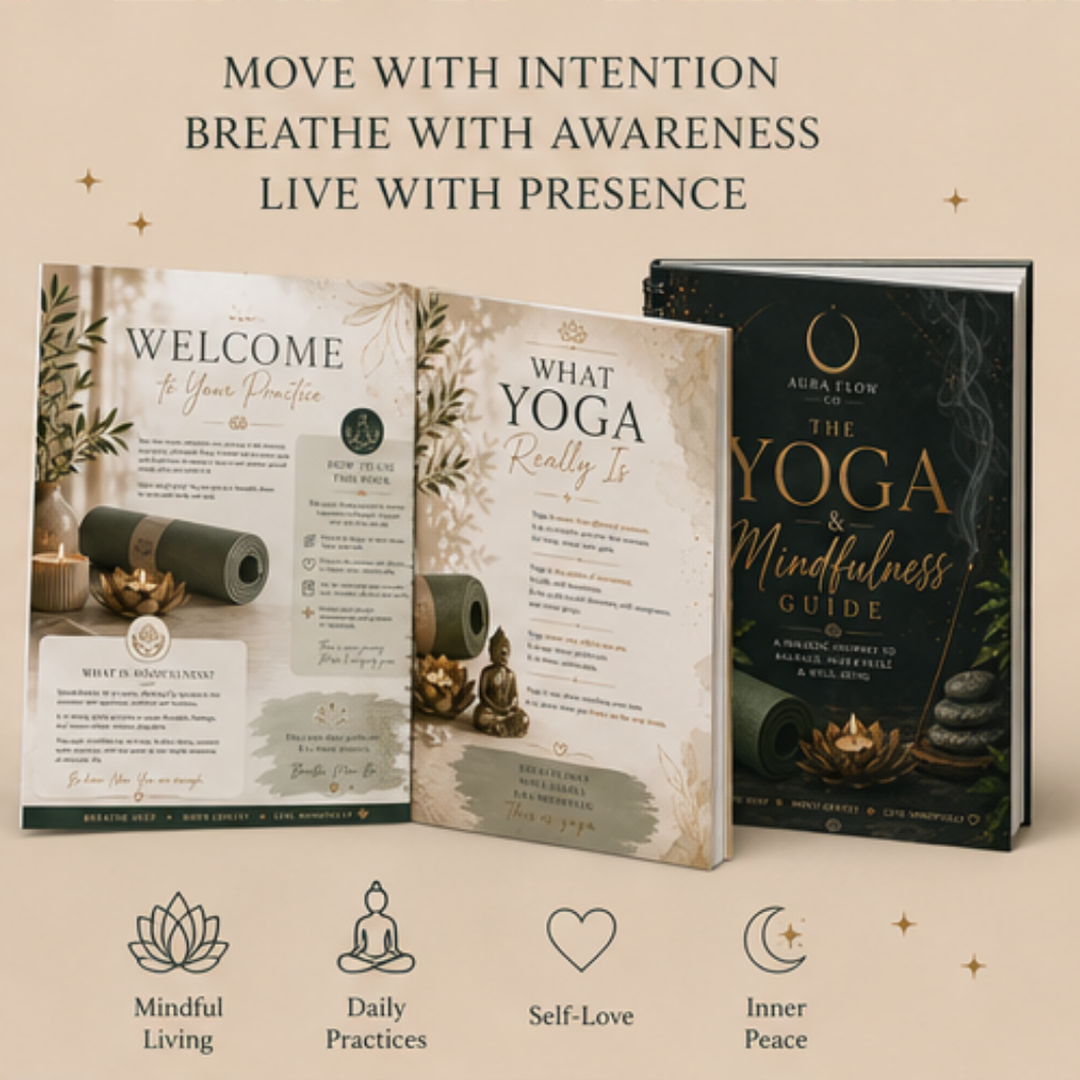 The Yoga & Mindfulness Guide | Wellness Journal & Mindfulness Workbook