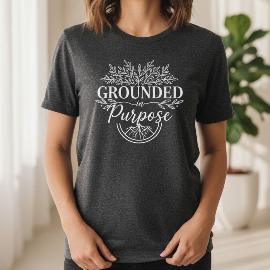 Grounded In Purpose T-Shirt | Spiritual Gift for Women